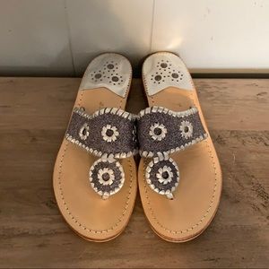 Jack Rogers glitter sandals